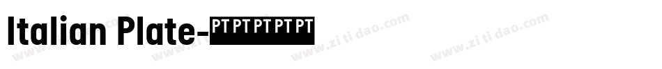 Italian Plate字体转换